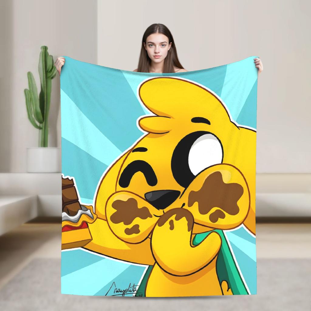 Soft Warm Blanket Picnic Mikecracked Mikes Throw Blanket Flannel Bedspread For Outdoor Comfortable Sofa Bed Cover