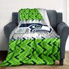 Seattle Seahawks Print Flannel Blanket High Quality Warm Comfortable Cover for All Seasons Perfect for Gifts Home Decor