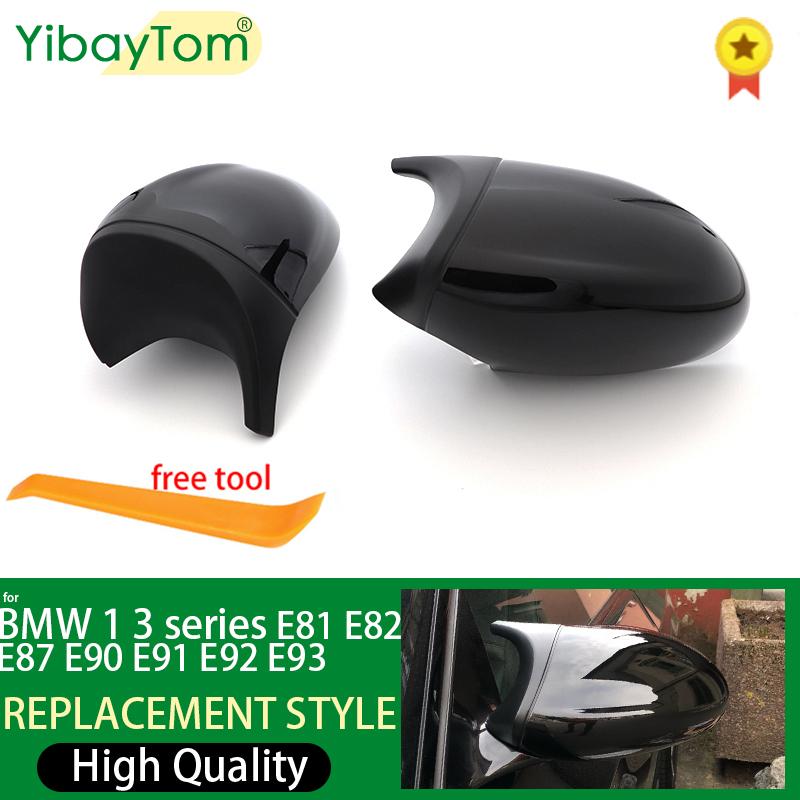 Для BMW 1 3 серии E81 E82 E87 E88 E90 E91 E92 E93 2005-2009 гг., боковое крыло, крышка зеркала заднего вида, черные, высокое качество