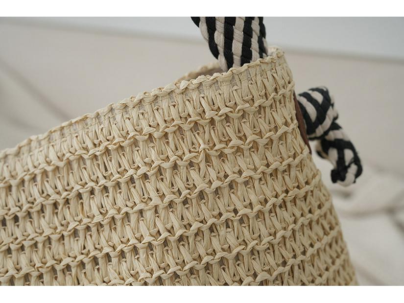 Женская модная соломенная сумка через плечо большой вместимости - Hollow Design Beach Tote