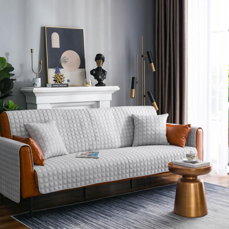 Универсальная хлопковая стеганая диванная подушка Four Seasons спереди и сзади, современная простая двусторонняя тканевая подушка для дивана, полотенце