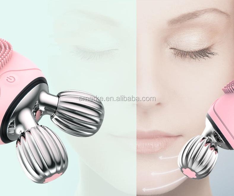 Sonic Facial Cleansing Brush Waterproof Face Scrub Rechargeable Face Brushes Exfoliating