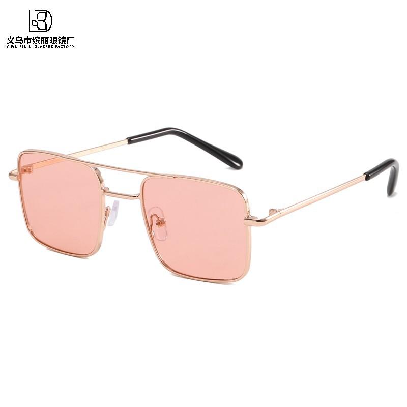 Модные детские солнцезащитные очки металлические квадратные детские солнцезащитные очки для путешествий солнцезащитные очки с защитой от ультрафиолета очки для защиты глаз Tide