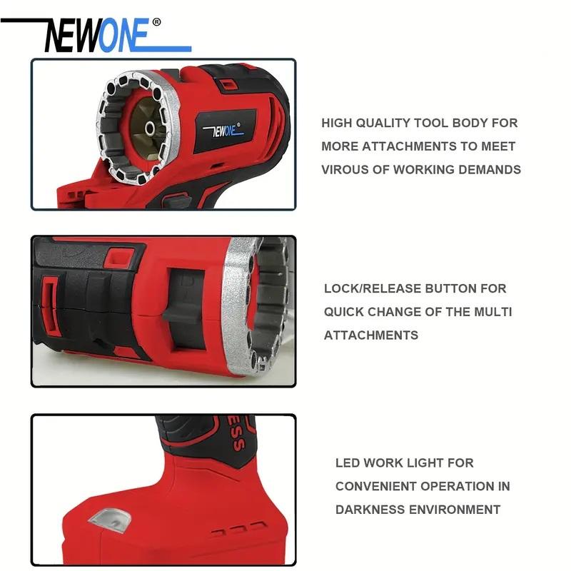 18V 12 в 1 бесщеточный многофункциональный набор инструментов, включает: дрель, ударная дрель, циркулярная пила, сабельная пила, отвертка, кусторез