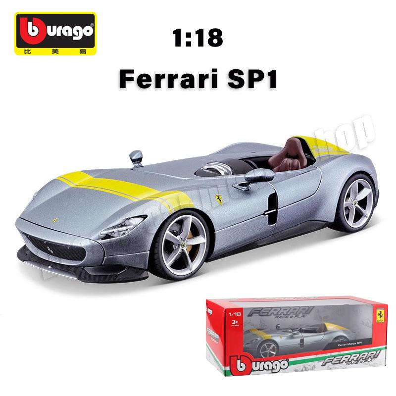 1:18 коллекционных моделей автомобилей серии Bburago Ferrari из легкого сплава, новый стиль Ferrari SF90 XX Stradale, литые под давлением миниатюрные модели машинок, игрушки