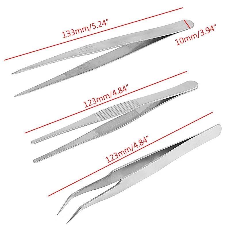 3Pcs Rep Mounting Tool Set Electronic Stainless Steel Tweezers top sale