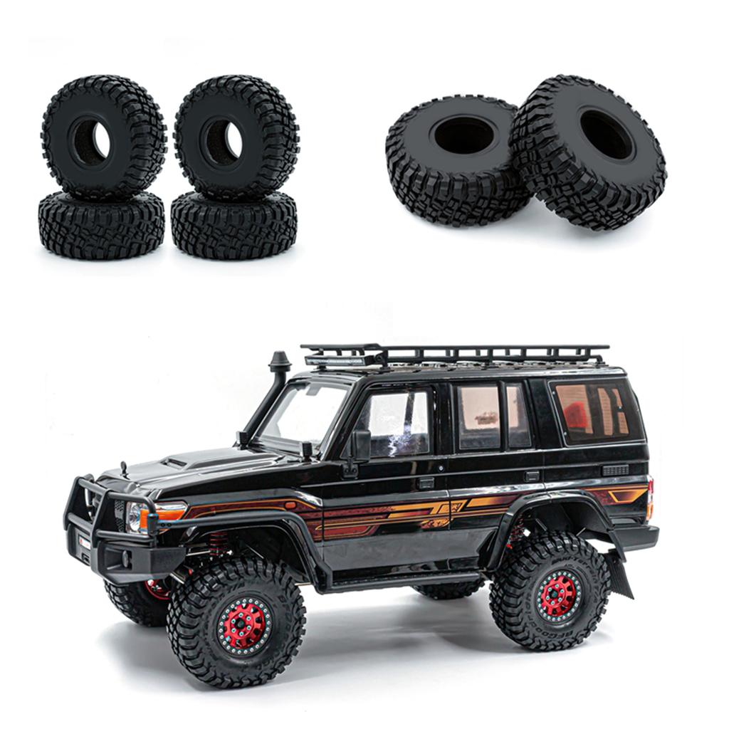 RC Crawler Rubber Tires RC Car Tires 4pcs Replacement for 1/10 al SCX10 90046 SCX10 III 03007 03003 RC Car