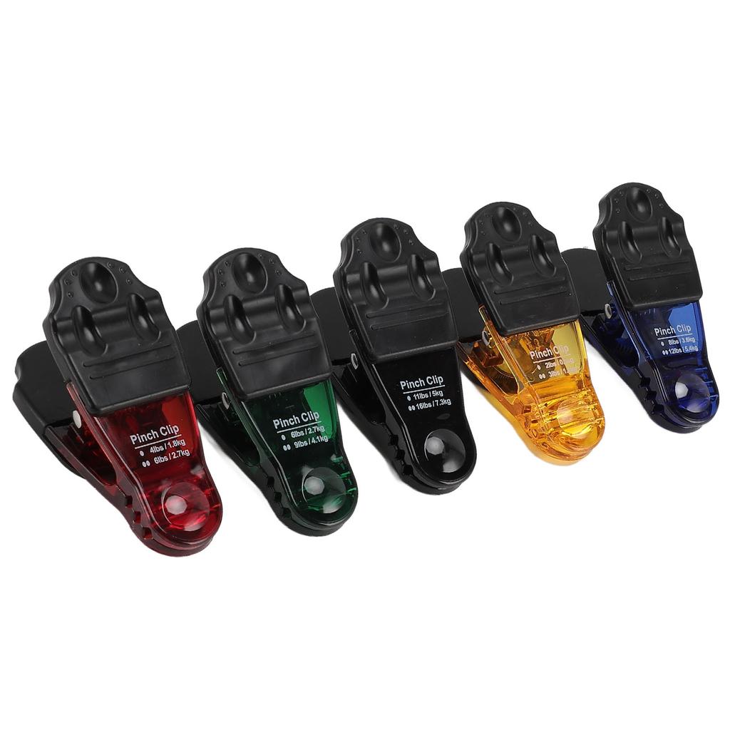 5PCS Graded Pinch Exerciser Strong Magnetic Plastic Finger Strengthener Clip Pinch Strength Trainer for Conditioning