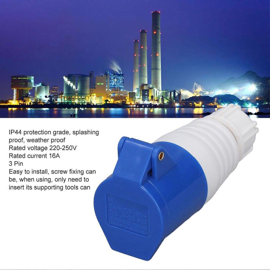 High quality 4pcs 3-core 16A IP44 industrial waterproof socket connector