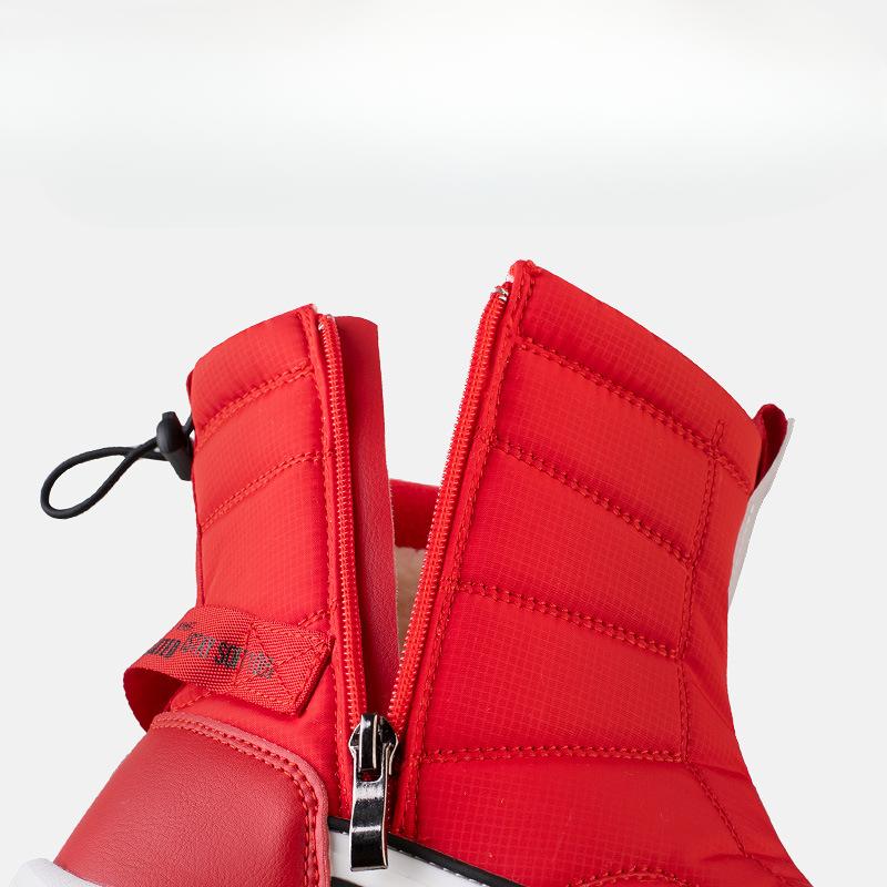 Разноцветные короткие зимние ботинки для пары, утолщенные термоботинки из хлопка, мужские и женские бархатные повседневные зимние ботинки