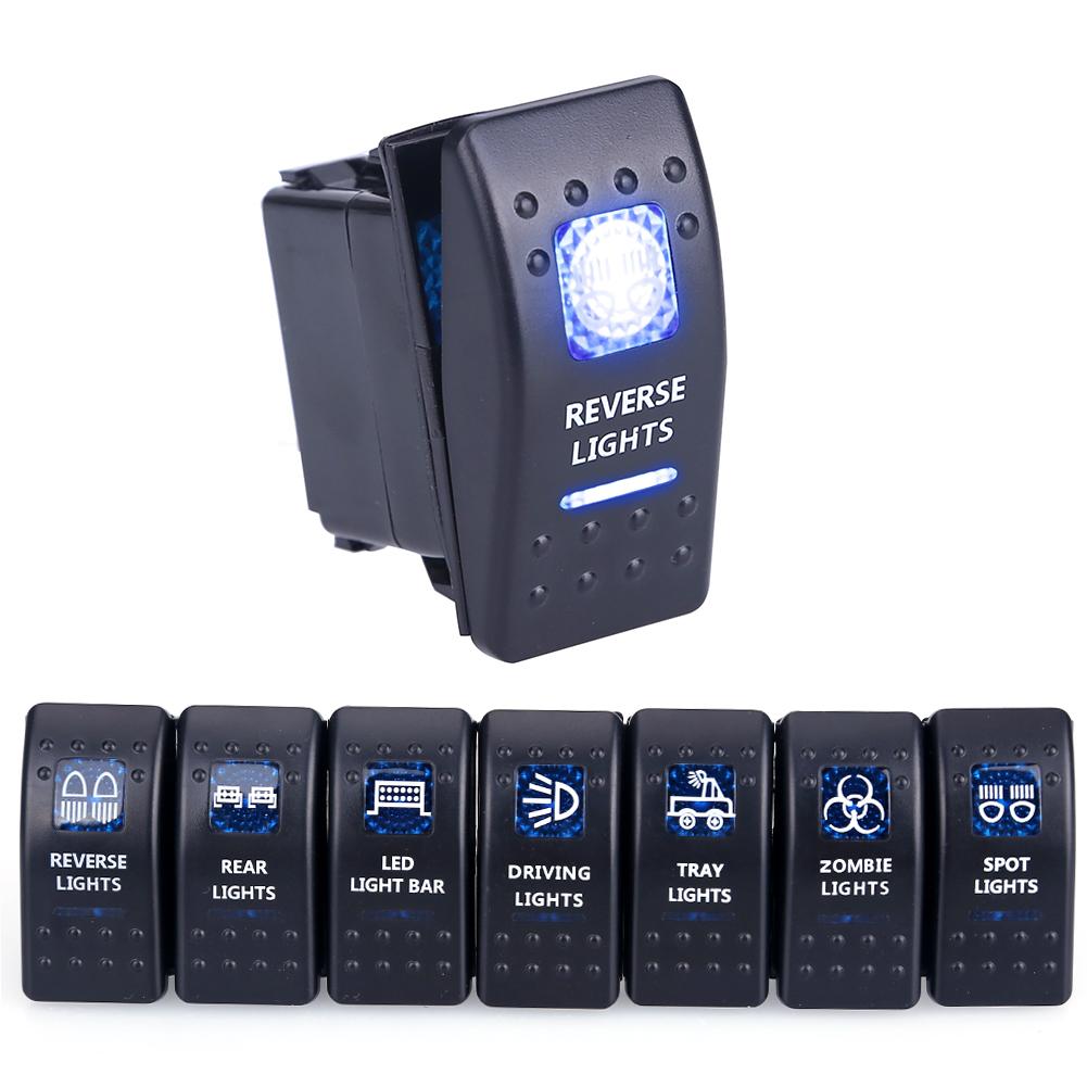 12V 24V Car Boat Truck Light Toggle Switch 5PIN SPST Waterproof Switch ON OFF Button Switch for Motorcycles Bus Vehicle Relays 5