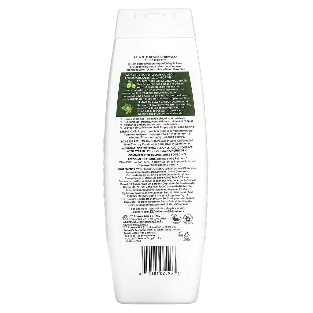 Palmer's, Olive Oil Formula с витамином E, шампунь с оливковым маслом, 400 мл (13,5 жидких унций)