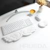 Клавиатура Мышь Подставка для запястья Крыло ангела Пена с памятью Набор ковриков для мыши Поддержка запястья Эргономичный Нескользящий для компьютера Ноутбука Легкий набор текста