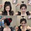 Back Head Hair Clamp Bow Hairpin New Hair Clip  Women Girls