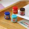 6Pcs Miniature Dollhouse Simulation Of Peanut Butter Model Decor Toy For Doll Accessories Toy Model Home Decoration
