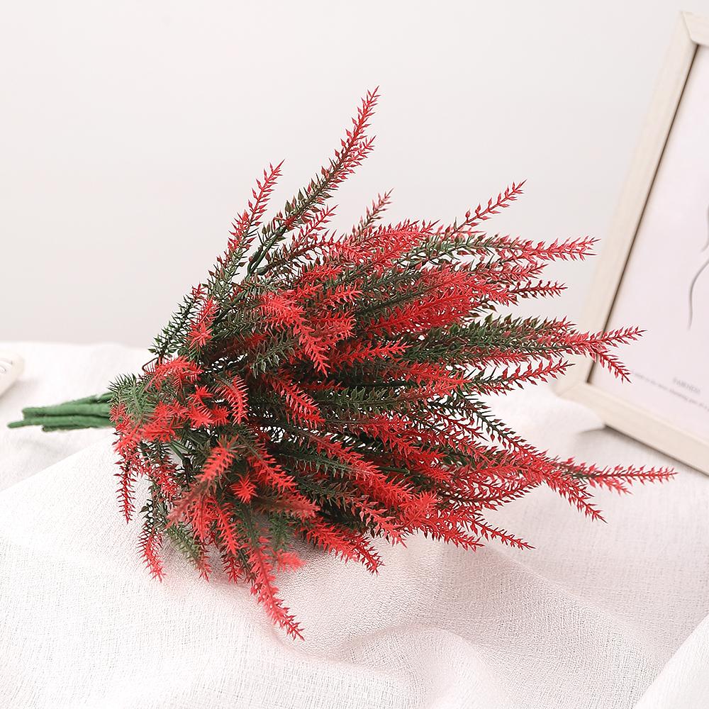 Фиолетовый искусственный букет цветов лаванды, искусственное растение для домашнего декора, сада, рождественского свадебного украшения, ваза, аксессуары для дома