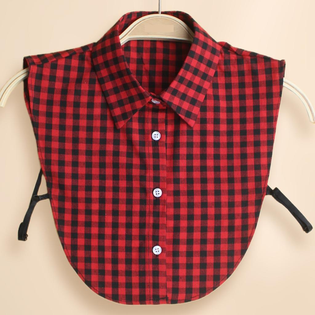 New Style Sweater Decorative Plaid Fake Collars—versatile Shirt Collars for Women
