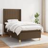 3132124 vidaXL Divan Bed with Mattress Dark Brown 90x200 Cm