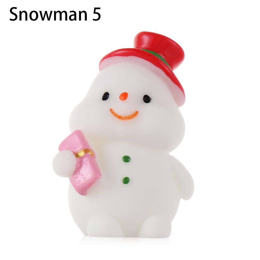 Микропейзаж Декор бонсай Рождественские фигурки Санта-Клауса Миниатюрный снеговик Рождественская елка