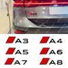 1 шт. A3 A4 A5 A6 A7 A8 Новая наклейка-эмблема на крыло автомобиля, аксессуары, 3D стереоскопические буквы, эмблема для серии A3 A4 A5 A6 A7 A8