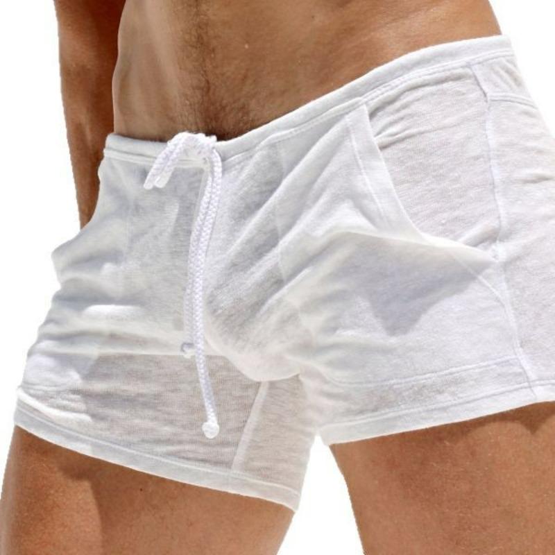 Men's Solid Color Breathable Ultra-thin Casual Lace-up Shorts