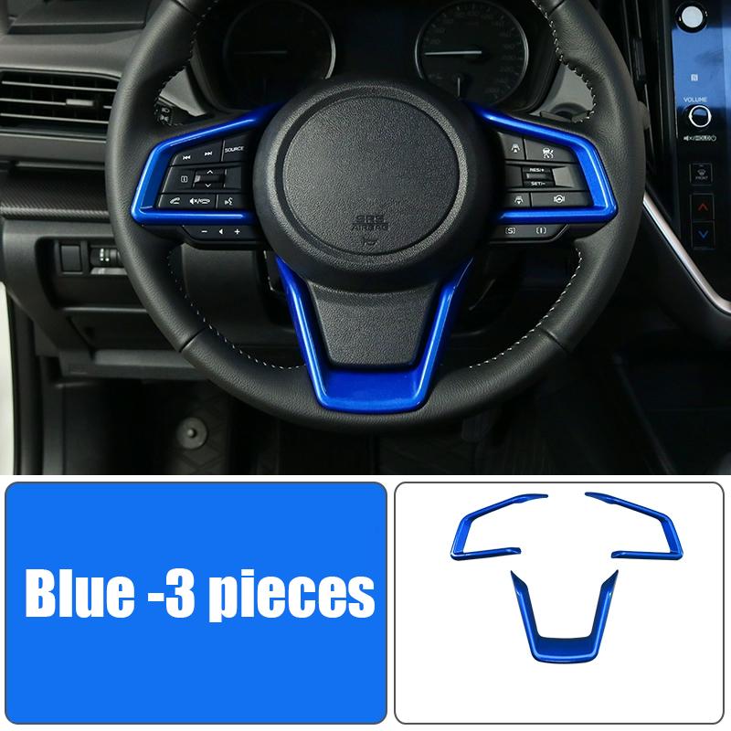 Car steering wheel panel decorative sticker interior modification parts For Subaru Forester 6th 2025 2026