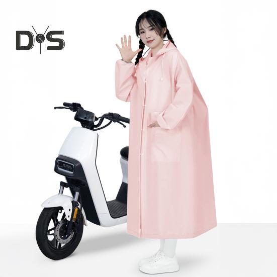 Плащ с капюшоном, водонепроницаемый, с застежкой-молнией из ЭВА, многоразовый, для взрослых, сверхлегкий, непромокаемый, толстый, портативный, для путешествий на открытом воздухе, дождевик-пончо, дождевик