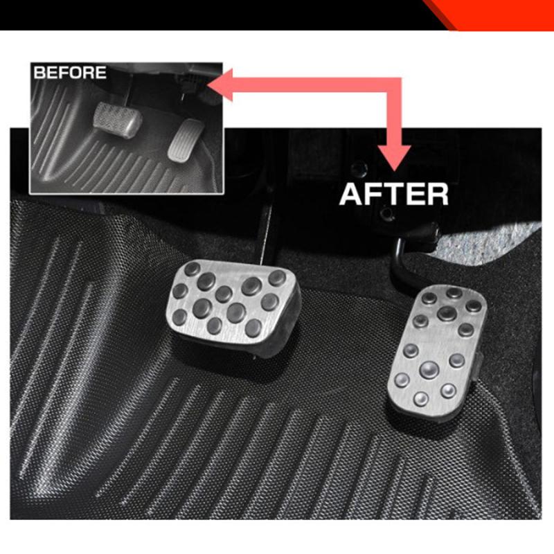 For Toyota 4Runner 2025 Car Pedal Cover Gas Accelerator Brake Pedal Cover Aluminium Alloy Pad Accessories 2pcs Sets