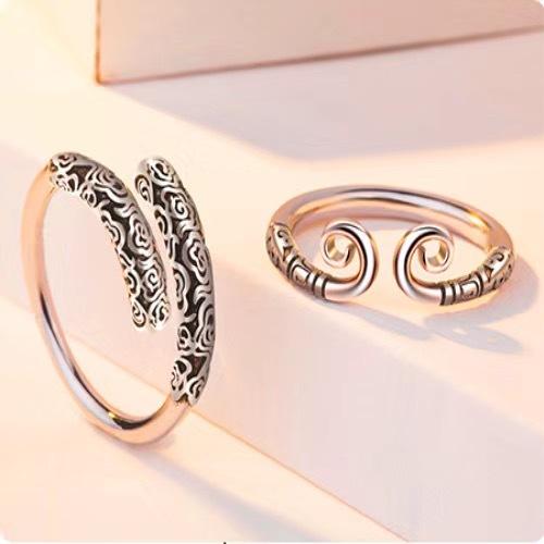 Золотое кольцо-хуп для мужчин и женщин, кольцо для пары «Большой разговор: Путешествие на Запад», плотное кольцо-хуп, высшее кольцо для пары