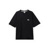 Nike Summer Cat Embroidery Casual Loose Round Neck Pullover Short Sleeve Drop Shoulder T-Shirt Women Tops Black FV0942-010