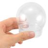 12Pcs DIY Snow Globe Craft Kit Clear Plastic Spherical Water Globes Screw Cap Design 150Ml Holiday Christmas Decor Candy Jar