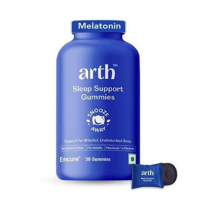 Арт Мелатонин 5 мг | Добавка в виде жевательных конфет для сна | L-теанин, ромашка и пассифлора для глубокого сна и расслабления | 15 жевательных конфет со вкусом клюквы