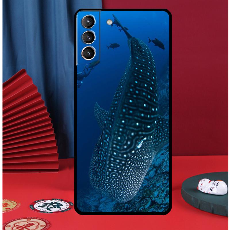 Чехол для телефона 'Плавающий китовый акула в океане' для Samsung Galaxy S24 Ultra S9 S10 S20 S21 S22 Plus S23 FE S25 Ultra Задняя крышка