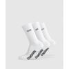 Gymshark Носки для тяжелой атлетики Gfx 3 шт. Белые I1b2q Wb57