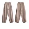 Женские спортивные штаны свободного кроя с высокой талией, повседневные брюки-клеш, новый стиль, осенне-зимние широкие брюки