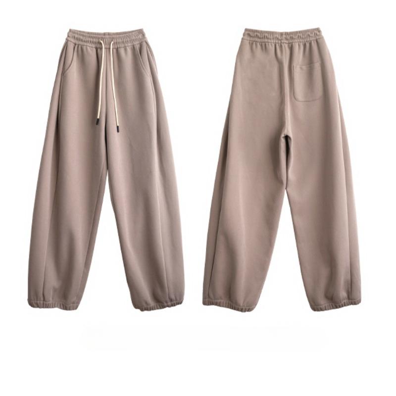 Женские спортивные штаны свободного кроя с высокой талией, повседневные брюки-клеш, новый стиль, осенне-зимние широкие брюки
