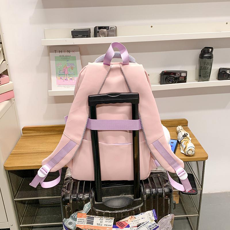 Школьный рюкзак для средней школы, женский, легкий, рюкзак с рисунком кота, большой емкости