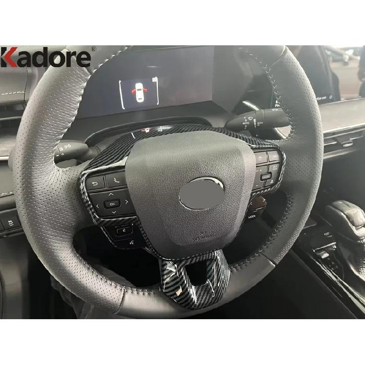 Для Toyota Camry 2024 2025 Накладка-декоративная панель рулевого колеса из углеродного волокна, элементы отделки интерьера, аксессуары