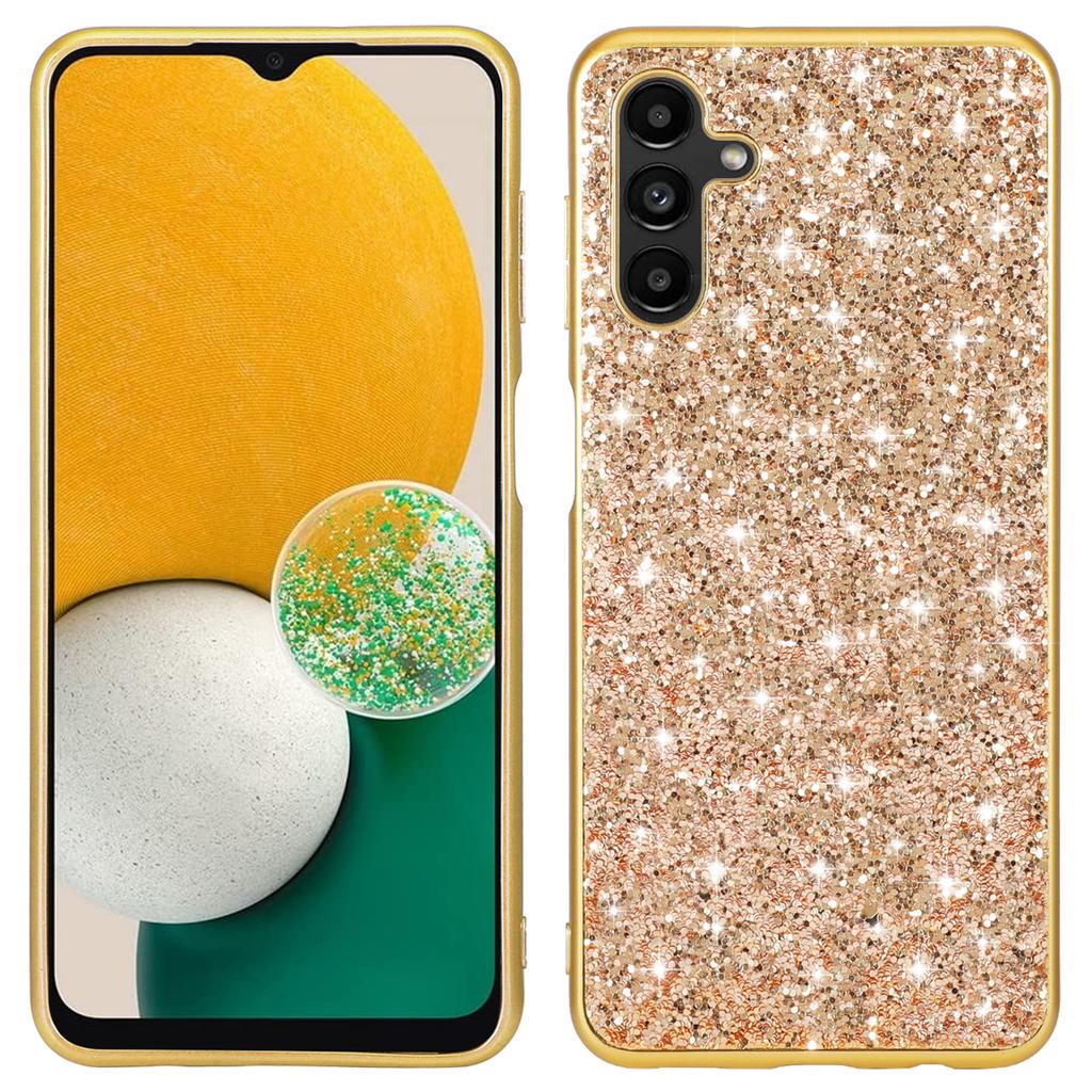 For Samsung Galaxy A16 5G/4G Case TPU+PC Sparkling Glitter Phone Back Cover