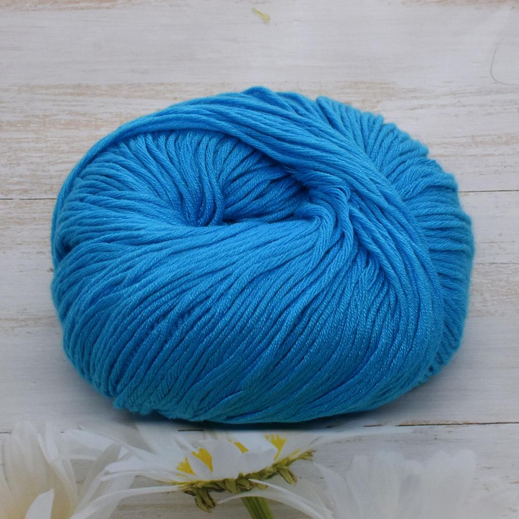 6 упаковок пряжи из гребенного хлопка премиум-класса для вязания крючком и спицами - 100% мягкая пряжа для ручного вязания, 50 г/моток 125 м/моток, гладкая пряжа для рукоделия для домашних проектов своими руками