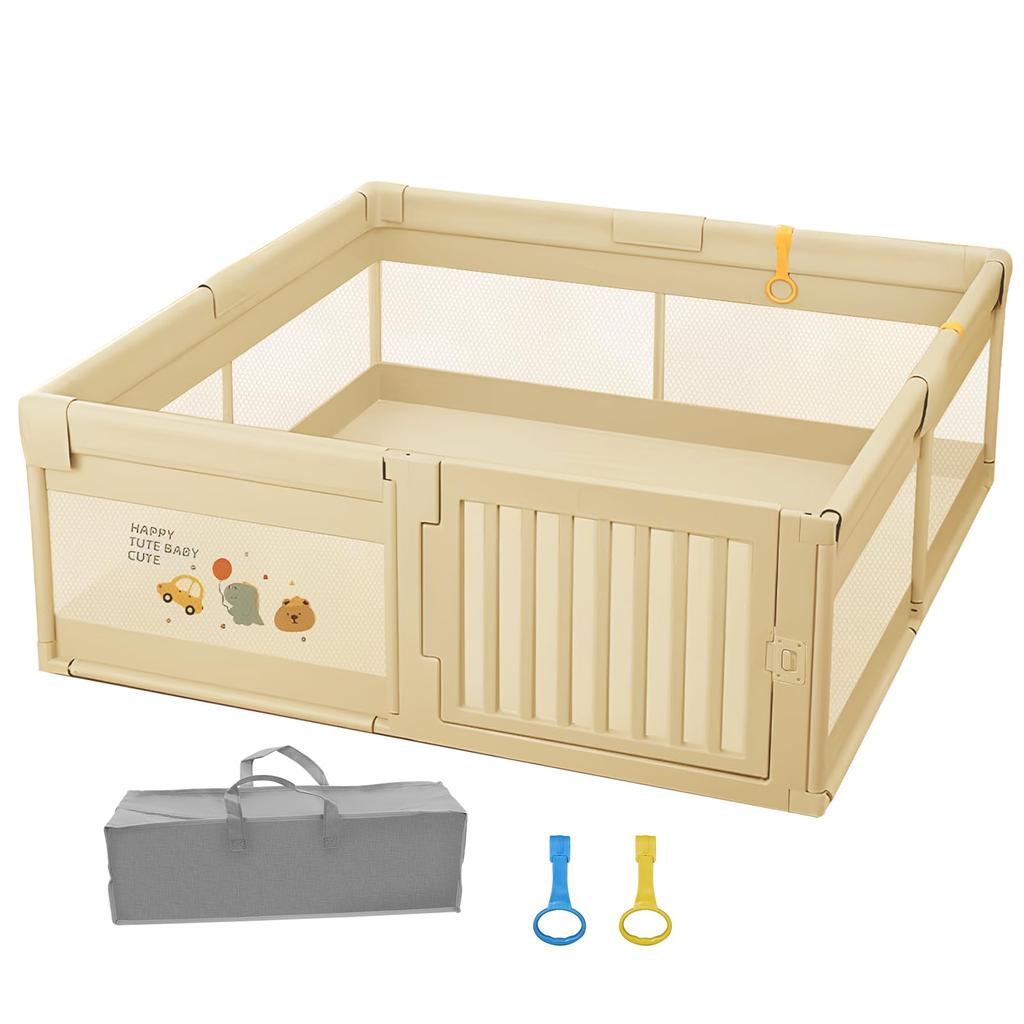 Детский манеж-ограждение Areden, размер 150x180x65 см, легко моется, моется и складывается, экономит место, подходит для использования в помещении и на улице, прочный и долговечный