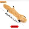 Plush Leather Squirrel Dog Toy with Sound for Teething and Self-Play
