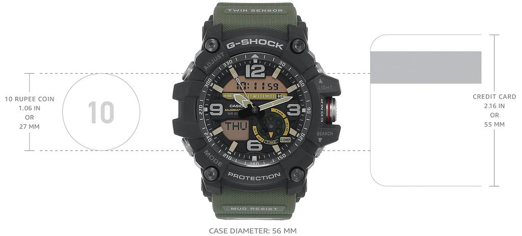 Casio Mudmaster MUDMASTER Overseas Model Model As Domestic Product Number G-SHOCK Ana-Digi GG-1000-1A3 / GG-1000-1A3DR (same GG-1000-1A3JF) Men's
