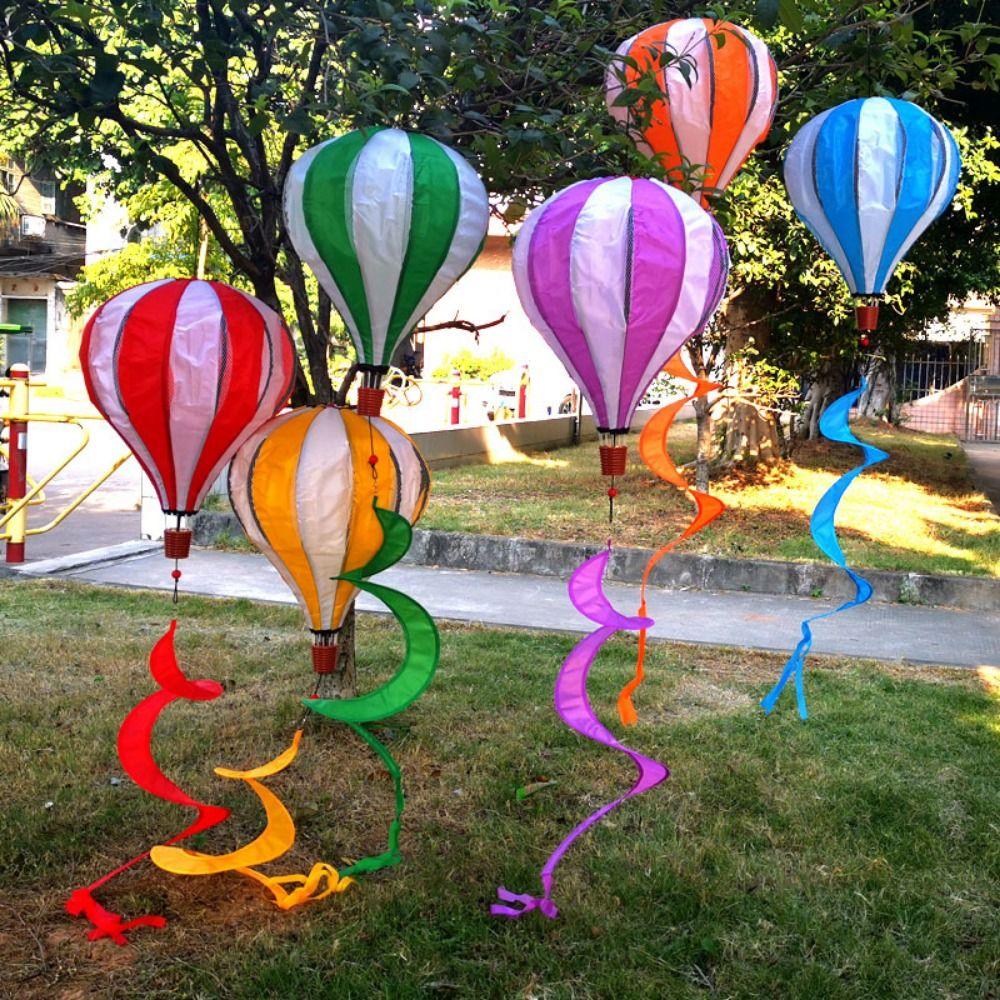 PVC Hot Air Balloon Wind Spinner Multistyles Outdoor Windmill New Festival Celebration Balloon