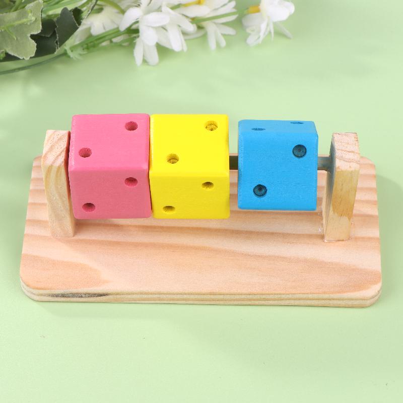 Игрушки для хомяка Fun Cube из массива дерева, принадлежности для стачивания зубов, игрушечные аксессуары для золотистого хомячка, шиншиллы, морской свинки