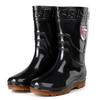 Флисовые теплые трубы дождевые ботинки мужские волосатые рот анти-средние дождевые сапоги зимняя трехзащитная водная обувь резиновая обувь