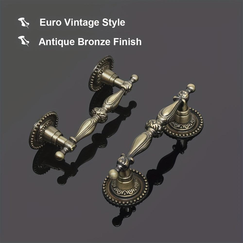 8 шт. ручки для шкафа, старинные латунные ручки для ящиков, винтажные ручки для комода в европейском стиле, ручки для кухонной мебели, ручки для спальни с винтами