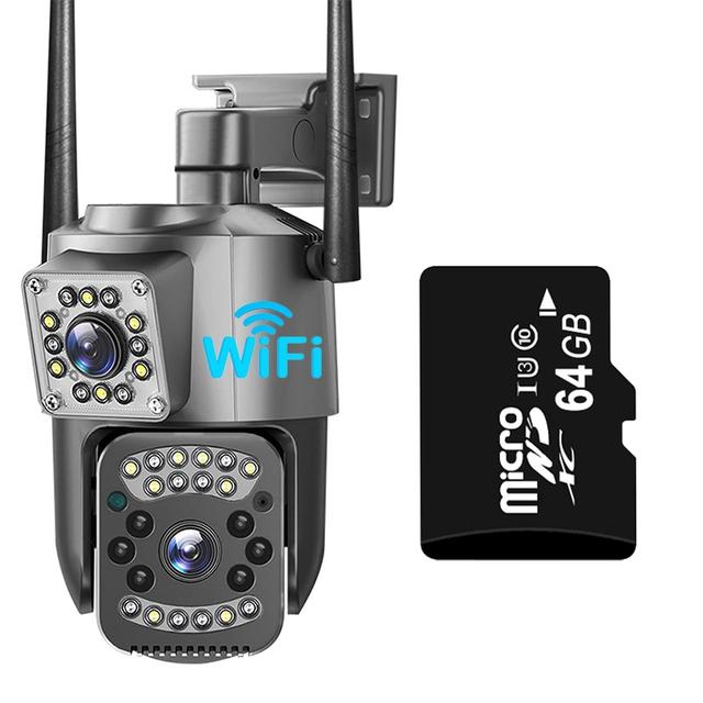 Новая EU V380 Pro Wi-Fi 4G SIM-карта 4K 8-мегапиксельная камера видеонаблюдения Уличная IP-камера безопасности Двунаправленный вызов Цвет ночного видения AI Mobile Trackin