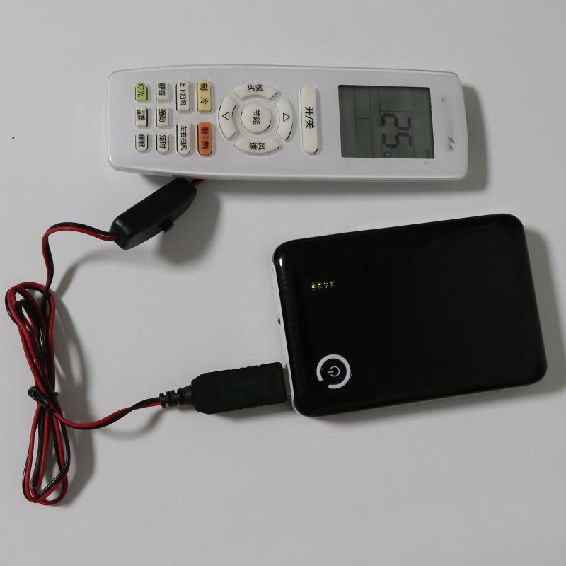 Кабель питания от USB с выключателем для 2-х батареек АА 3В. Заменяет 2 шт. батарейки АА для радио, электроигрушки, часов, светодиодной ленты.