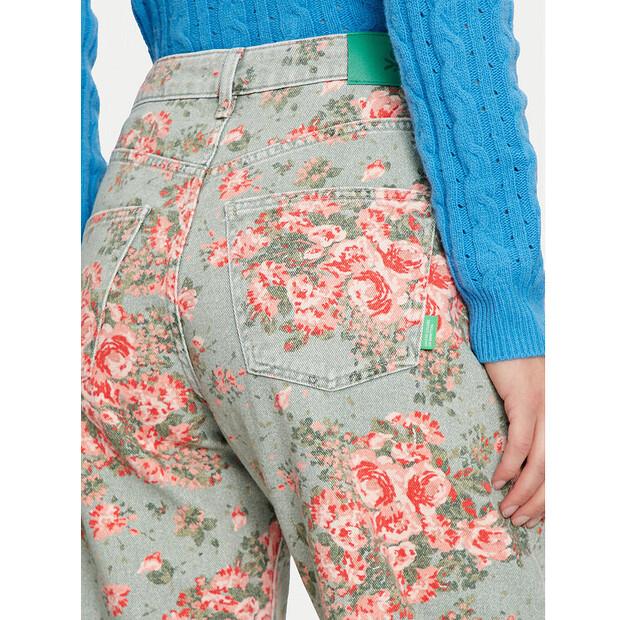 Джинсы United Colors Of Benetton 40B3DE027 цветной Balloon Fit